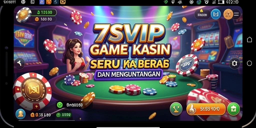 Tampilan permainan Kasino yang mendebarkan dalam 7SVIP.
