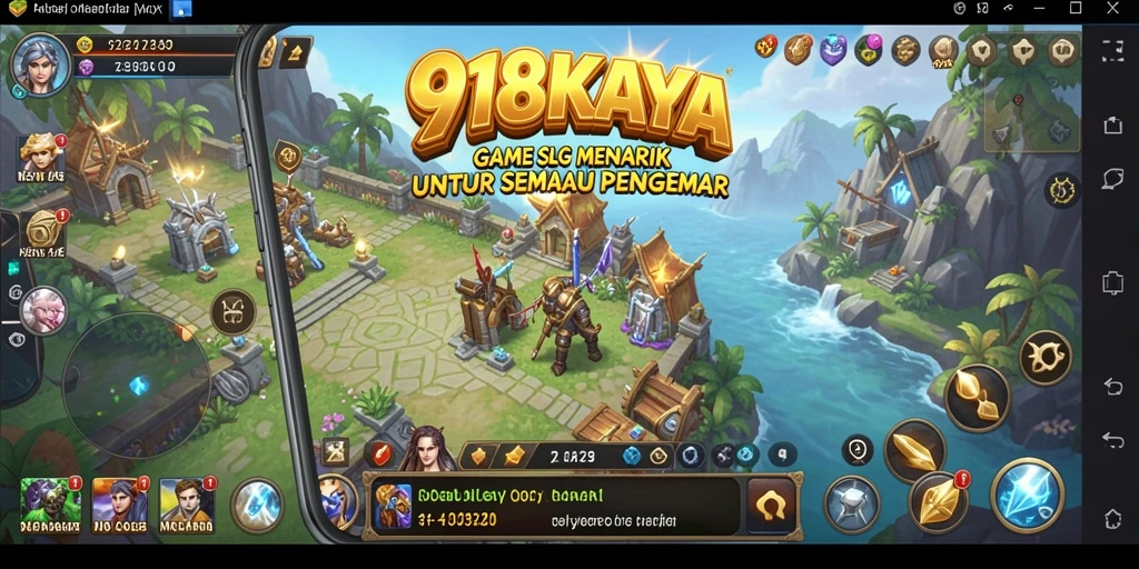 Tangkapan layar gameplay 918KAYA dengan aksi pertempuran strategi.