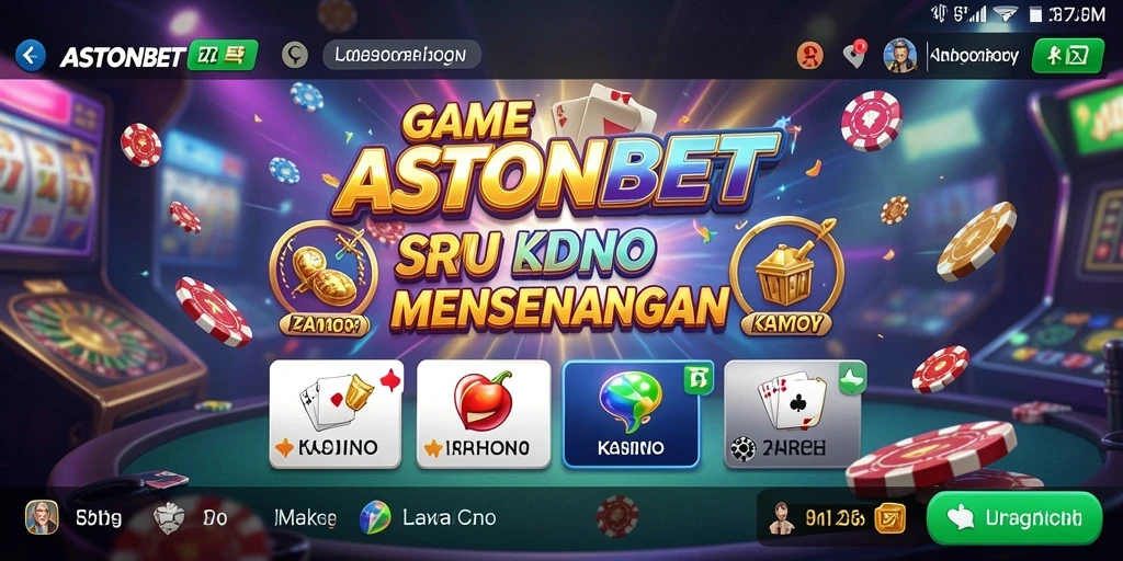 Screenshot utama ASTONBET menampilkan gameplay kasino yang mendebarkan.