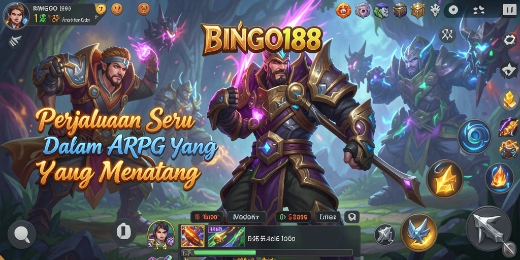 Tampilan gameplay ARPG yang dinamis dan menarik di BINGO188.