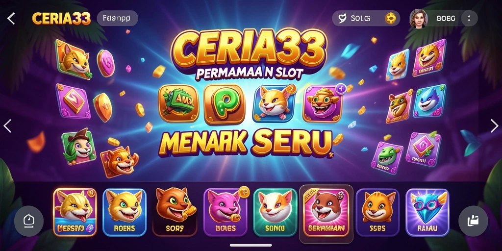 Screenshot gameplay CERIA33 menunjukkan suasana permainan Slot yang seru.