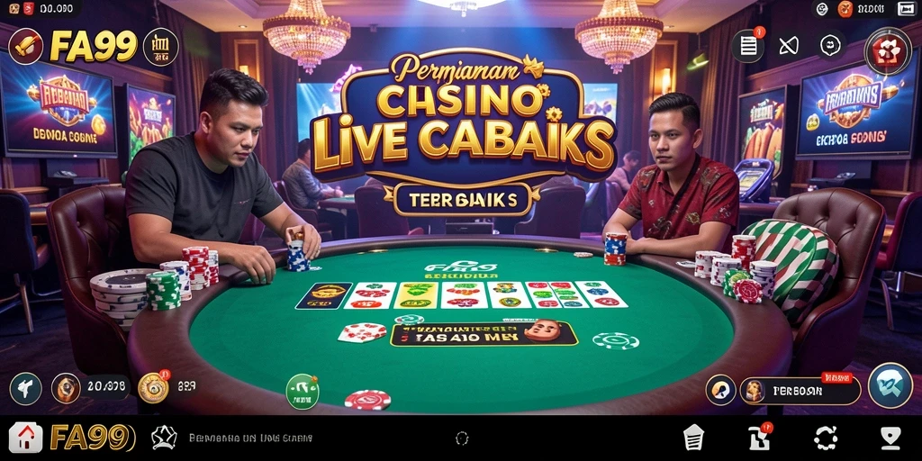 Tangkapan layar gameplay seru di FA99 Live Casino.