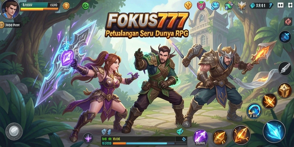 Gameplay RPG FOKUS777 dengan grafis yang memukau dan aksi seru.