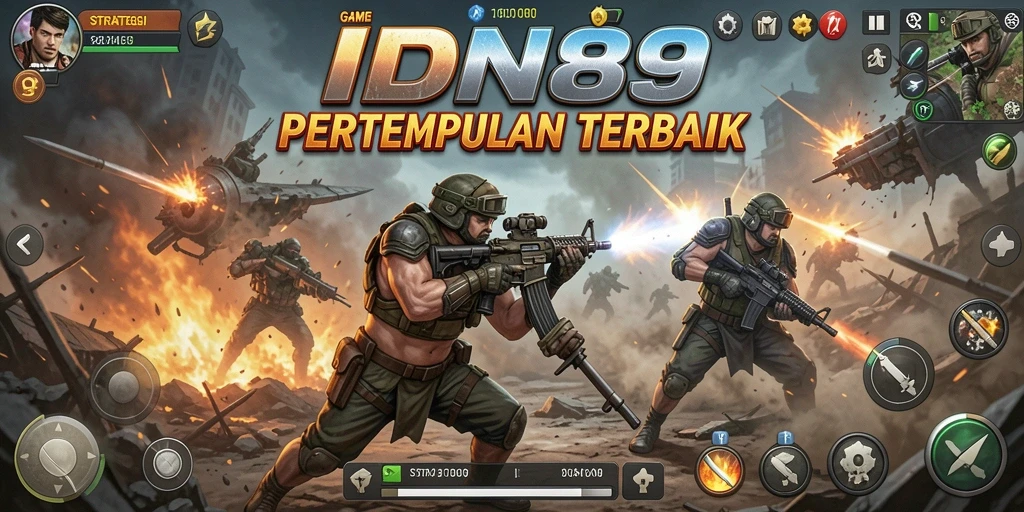 Gameplay mendebarkan di IDN89 menunjukkan strategi pertempuran yang intens.