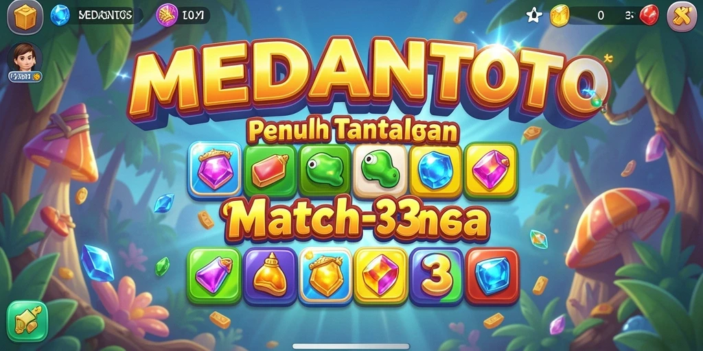 Tampilan gameplay menawan dari MEDANTOTO yang penuh warna.