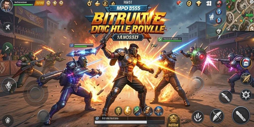 Gameplay mendebarkan Battle Royale MPO555 dengan aksi seru.
