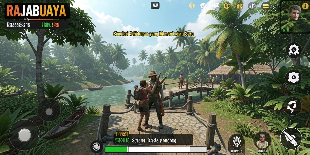 Tampilan gameplay menarik dari RAJABUAYA yang memikat.