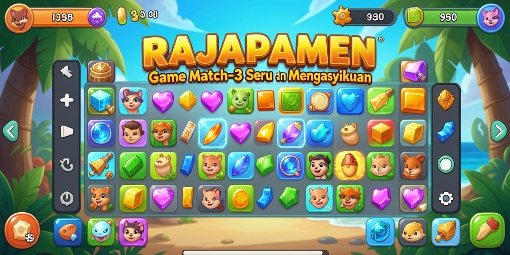 Tampilan menarik dan penuh warna dari gameplay RAJAPAMEN.