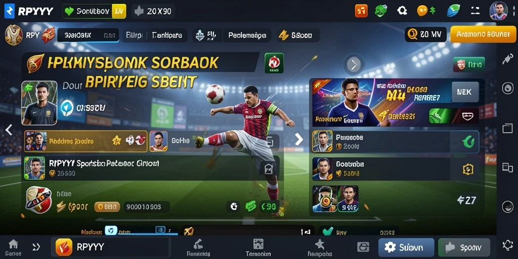 Tampilan gameplay utama RPYYY menunjukkan fitur taruhan yang menarik.