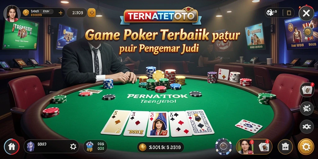 Tampilan seru saat bermain Poker di TERNATETOTO.