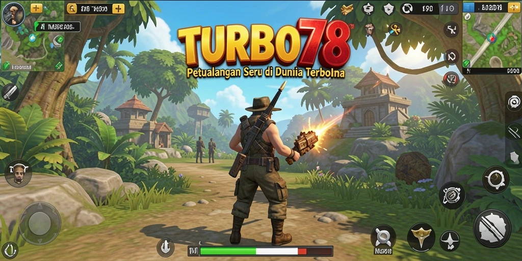 Screenshot dari gameplay TURBO78 menampilkan dunia terbuka yang menakjubkan.