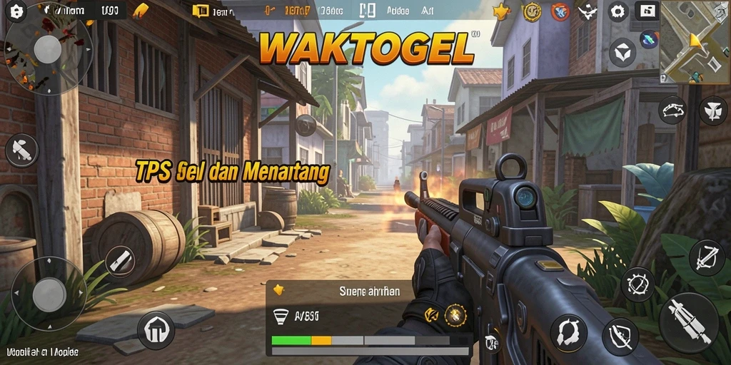 Screenshot menunjukkan pemain bertempur dalam mode TPS yang intens.